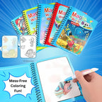 Magic Water Coloring Book - Mess-Free Creative Fun