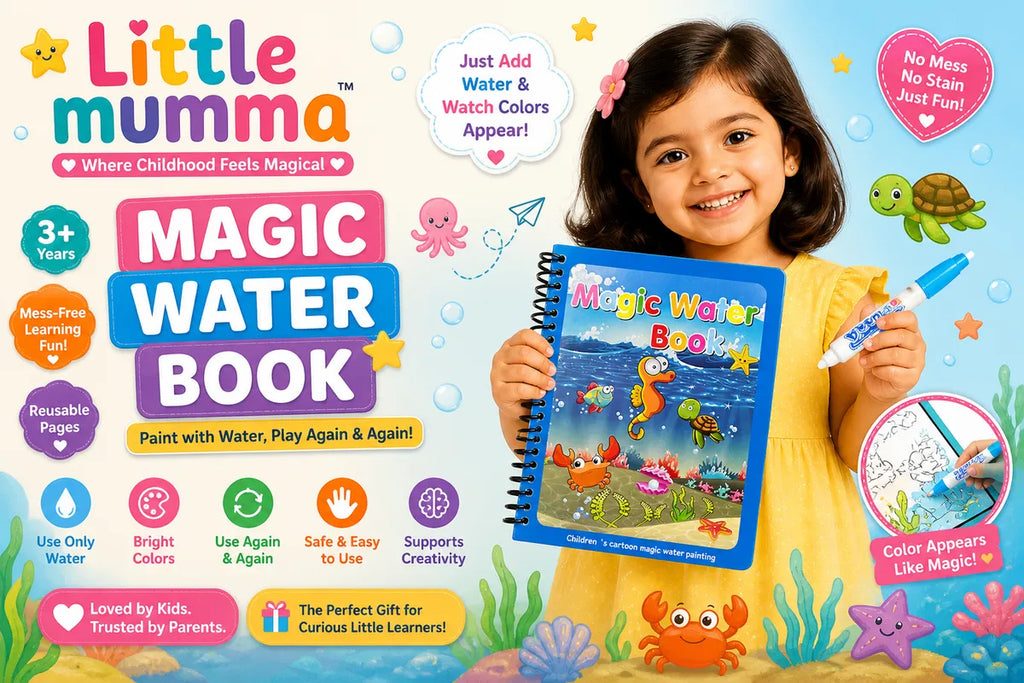 Magic Water Coloring Book - Mess-Free Creative Fun