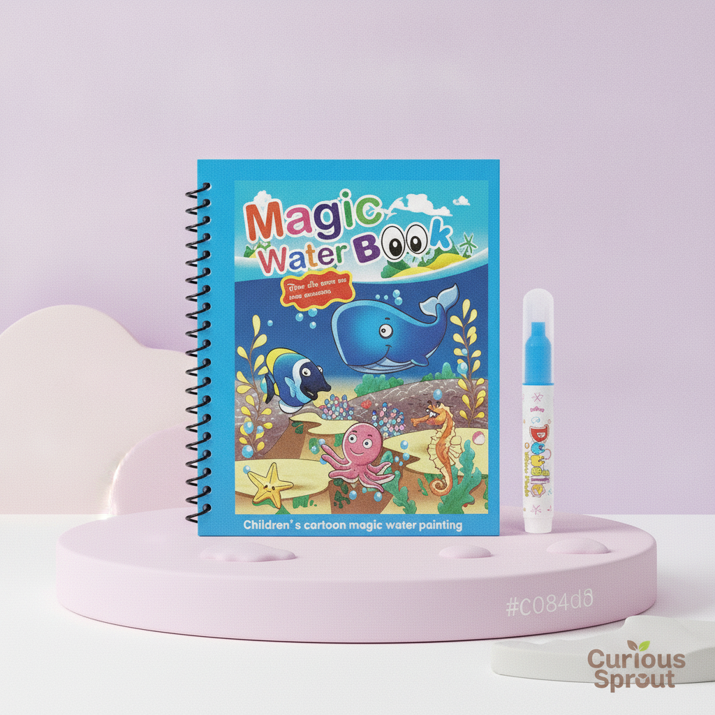 Magic Water Coloring Book - Mess-Free Creative Fun